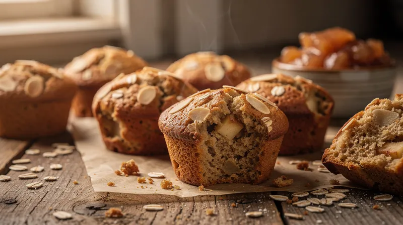 Compote de pommes : la substitution astucieuse pour des muffins moelleux à l'avoine