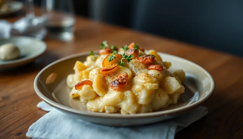 Découvrez le gratin de pommes de terre et oignons, simple et réconfortant