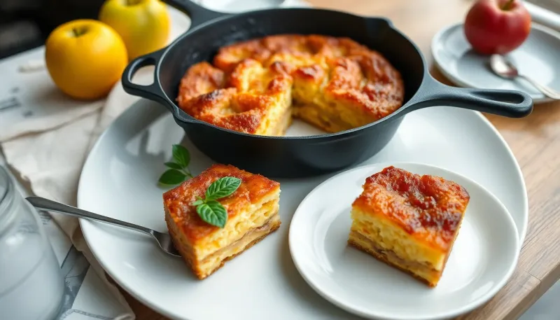 Gâteau aux pommes à la poêle : la recette rapide sans four révélée