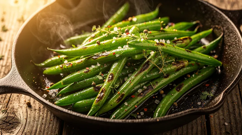 Haricots verts poêlés : une méthode pour un goût intense et savoureux