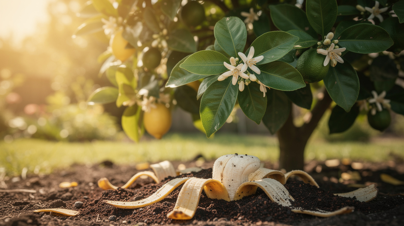 Marc de café et peaux de banane : le duo idéal pour revitaliser votre citronnier