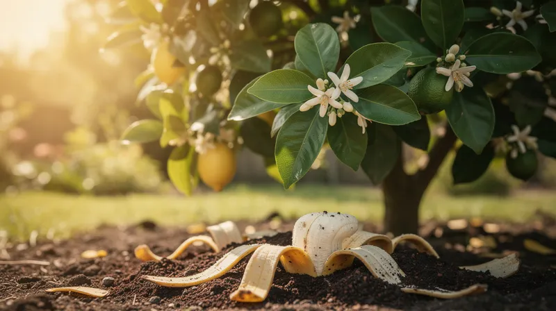 Marc de café et peaux de banane : le duo idéal pour revitaliser votre citronnier