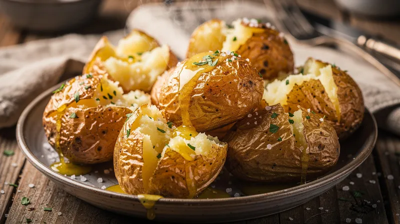Pommes de terre fondantes : le beurre en touche finale pour un plat réconfortant