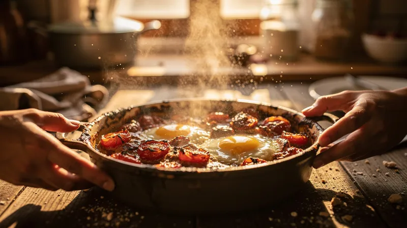 Préparez des œufs cocotte express au fromage et à la tomate en un rien de temps