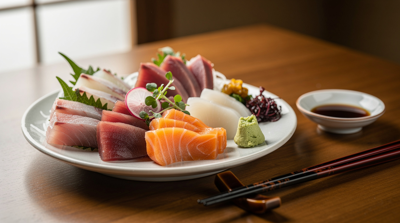 Quel est le plat national du Japon, composé de poisson cru ?