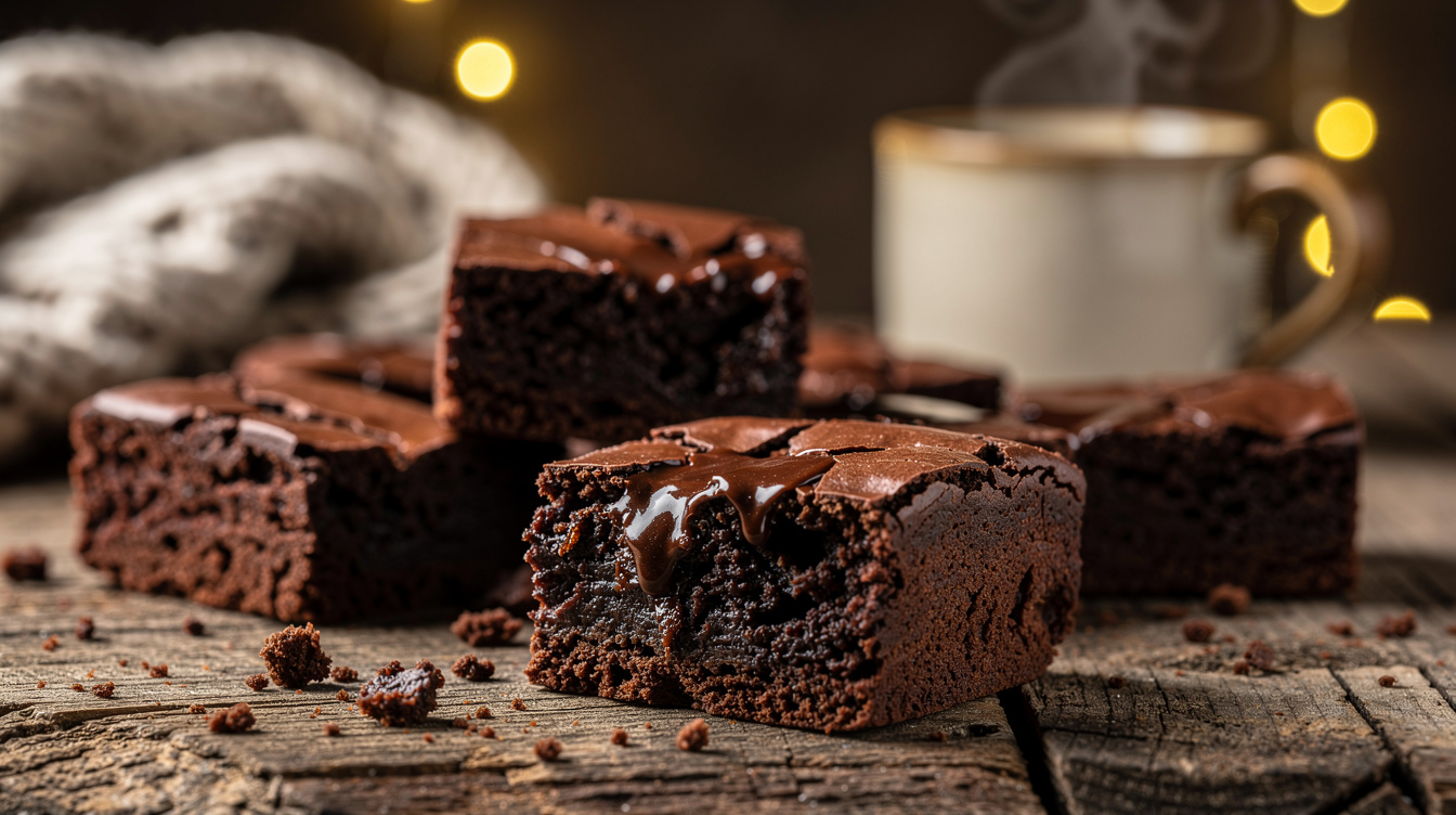 Un brownie d’hiver express et sans farine, ultra fondant