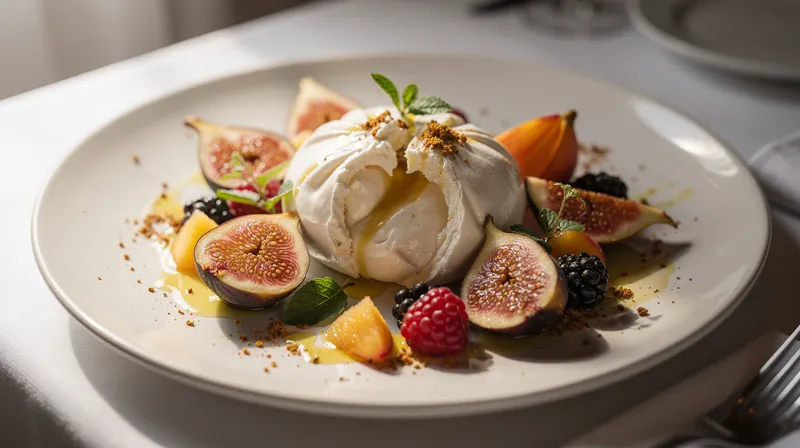 Yotam Ottolenghi : burrata aux fruits d'été et épices en 5 minutes